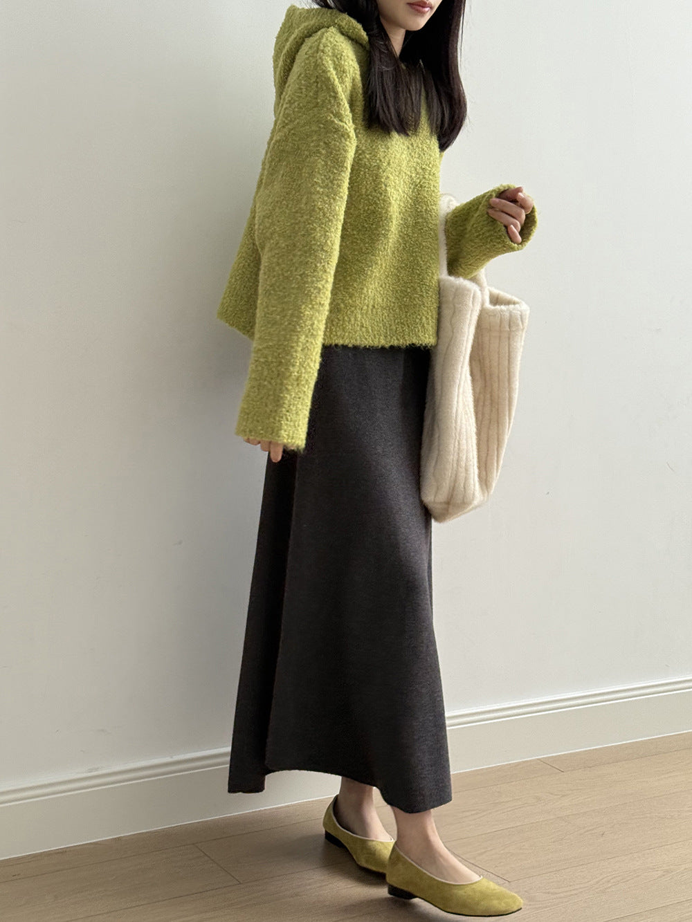 【Y2188】實拍冬季圈圈絨可愛連帽針織毛衣251106