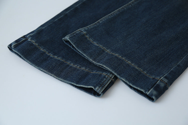 【LD3286】實拍S~XL冬季植絨加絨高腰彈力牛仔褲+鑰匙扣251103