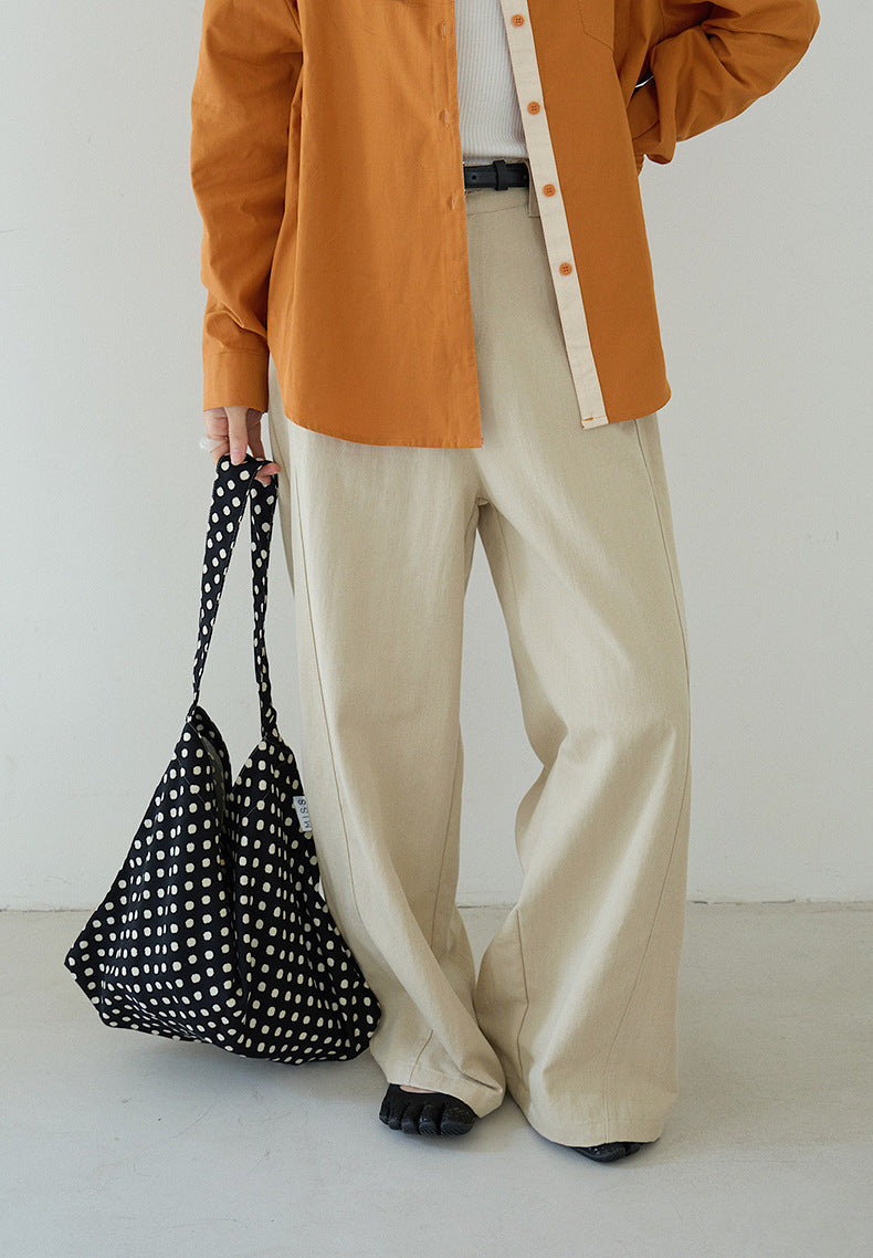 【LD11178】實拍韓系慵懶鬆弛感☁️百搭高腰水洗直筒休閒寬褲260317