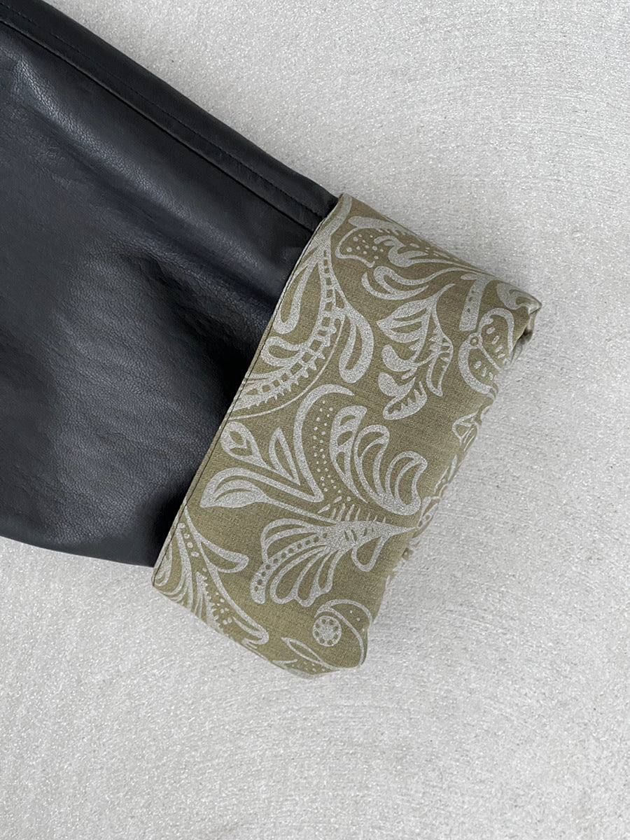 【cimz1667】實拍個性復古黑色工裝皮衣外套251120