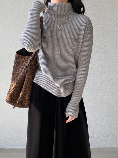 【cimz1388】實拍高領加厚高級感針織毛衣251128