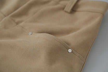 【LD3302】實拍S~XL秋冬顯瘦直筒毛呢休閒褲251103