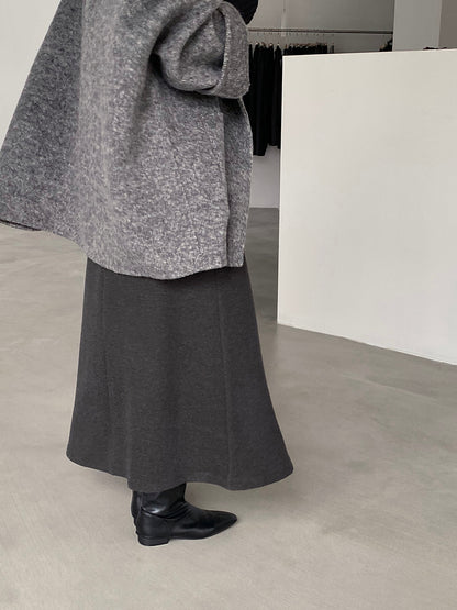 【cimz1722】實拍高級雙面絨感保暖顯瘦直筒裙251201