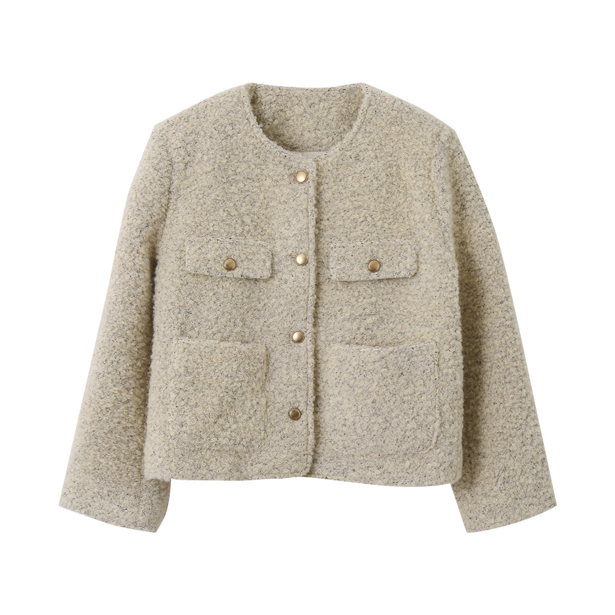 【LD9507】實拍高級感小香風粗花呢子外套251110