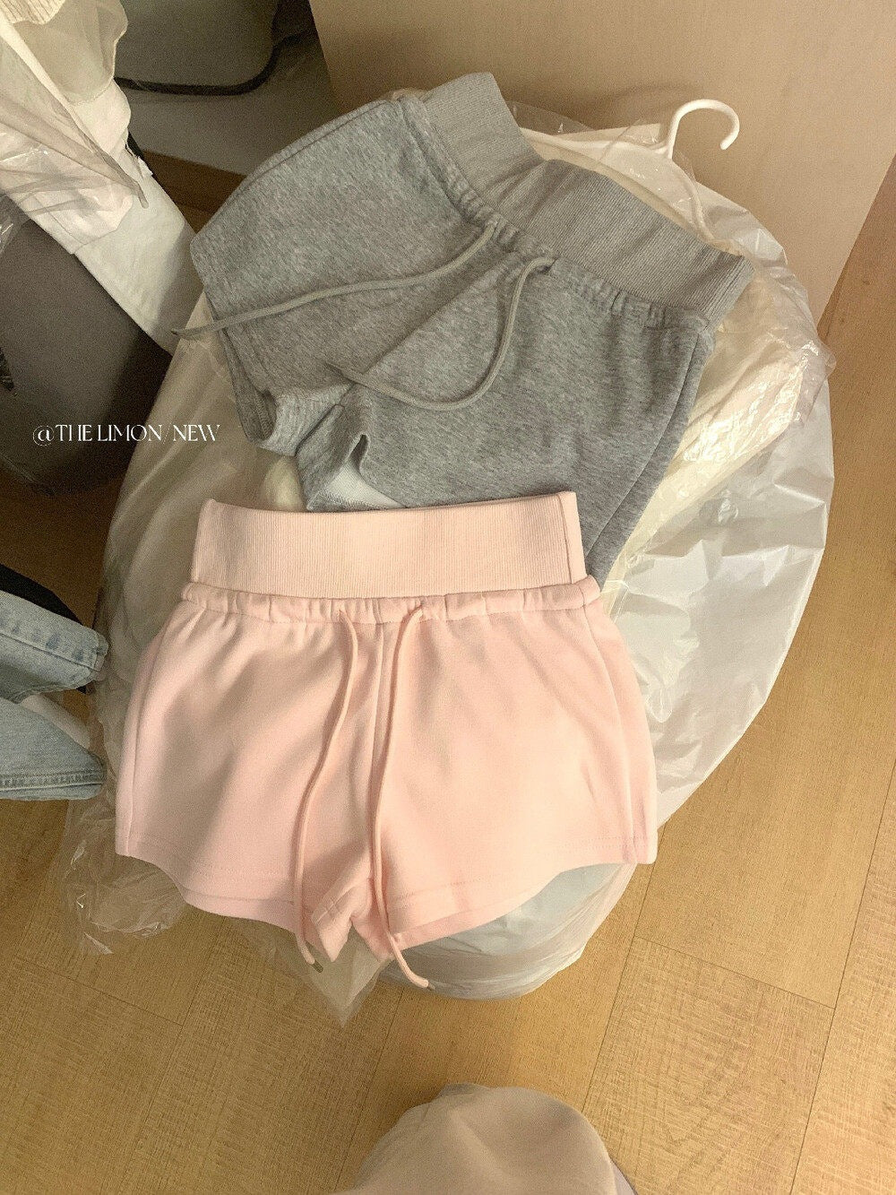 【LTM1700】夏日海灘必備☁️韓系休閒百搭高腰抽繩A字休閒短褲260511