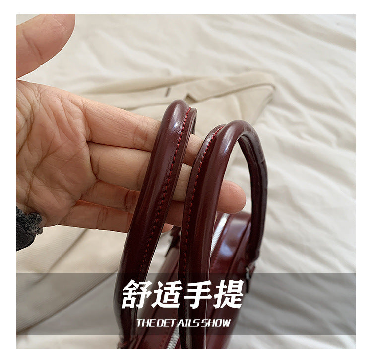 【BSHH-2462】法式慵懶復古風☕小眾質感百搭通勤單肩法棍包/腋下小包260501
