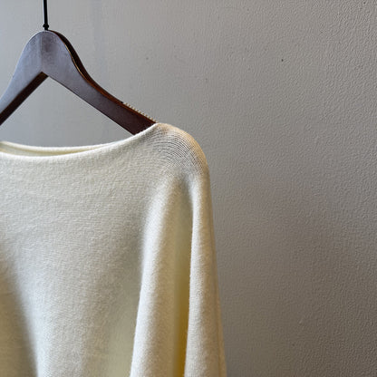 【YP2081】 實拍一字領斜肩慵懶針織毛衣251023