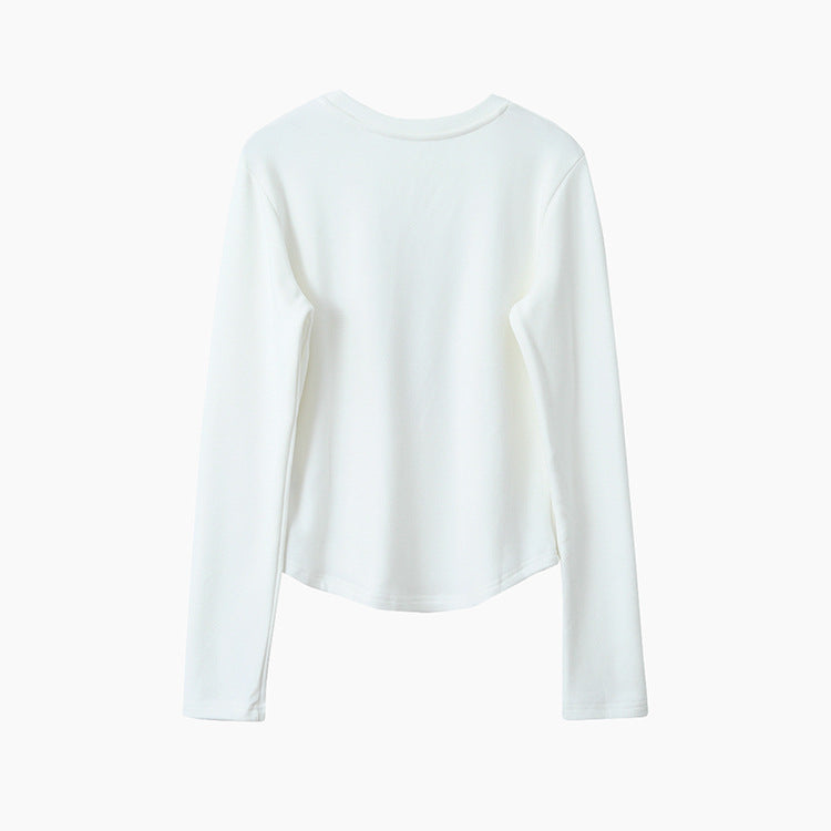 【LD3291】實拍韓國德絨小狗印花長袖T恤251103