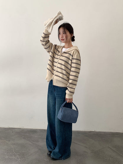 【LD11049】實拍S~XL美式加絨加厚高腰牛仔褲＋皮帶腰包251202