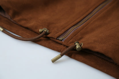 【LD3298】實拍冬季必備厚款短款麂皮絨機車外套251103