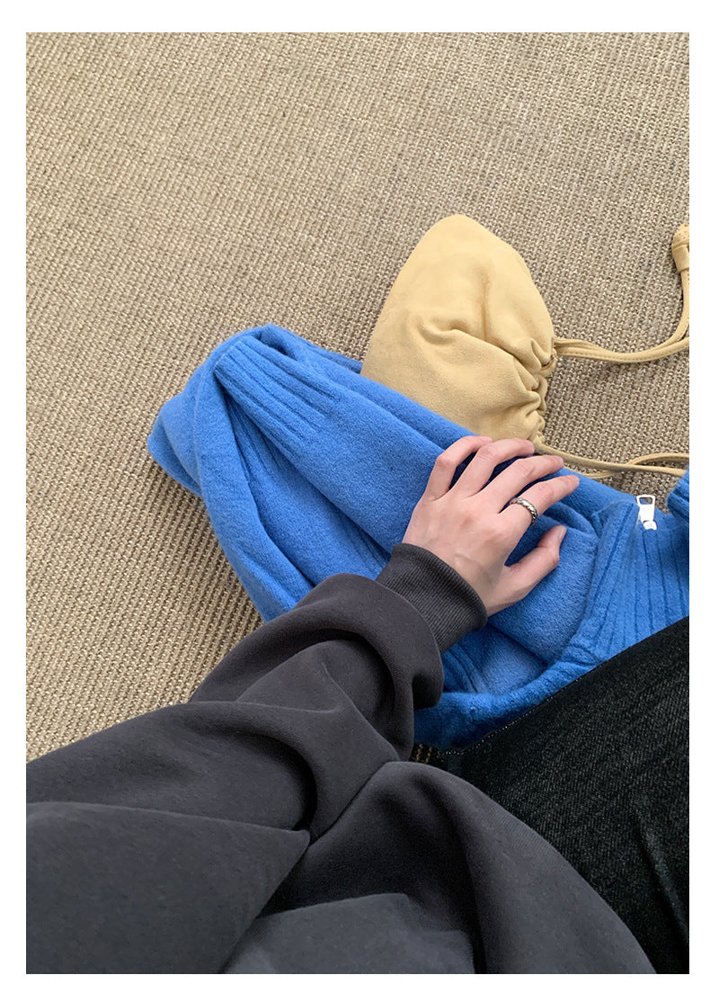 【H573】實拍美式汽車印花寬鬆圓領衛衣251021