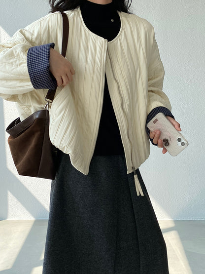 【cimz1706】實拍韓系氣質清新輕薄款棉服外套251120