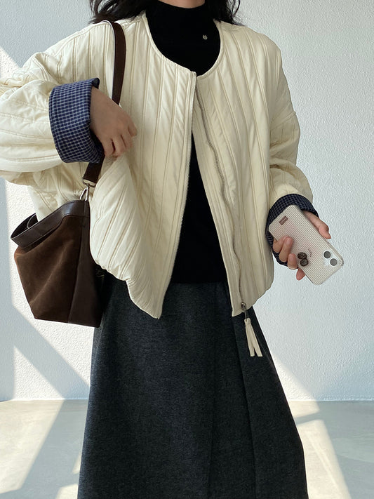 【cimz1706】實拍韓系氣質清新輕薄款棉服外套251120