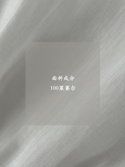 【cimz66173】老錢風休閒穿搭☕小馬刺繡防曬棉麻五分袖上衣+短褲兩件套260612