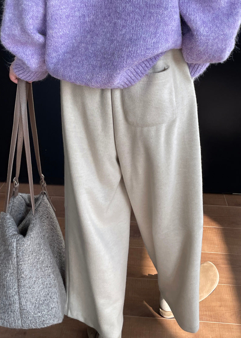 【cim2660】實拍超級舒服Q糯米手感寬鬆休閒寬褲-sale