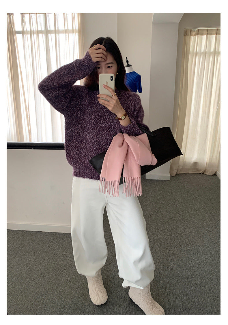 【H5512】實拍S~XL韓國保暖加絨白色牛仔褲251118