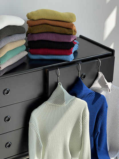 【cimz1388】實拍高領加厚高級感針織毛衣251128