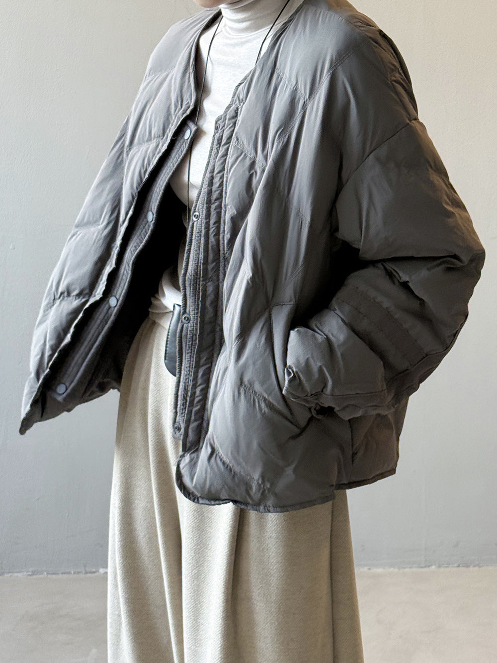 【Y82653】實拍輕保暖羽絨外套(含90％白鴨絨)251016