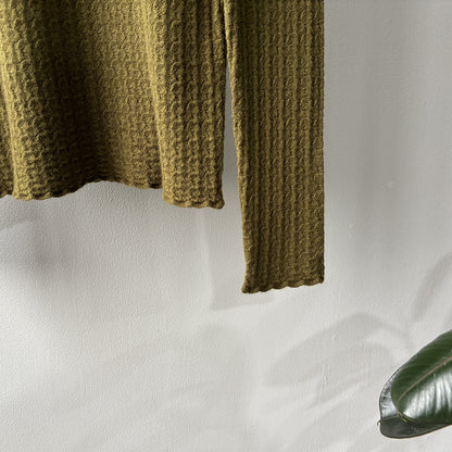 【Y312】實拍高單質感鏤空蕾絲半高領針織衫251106