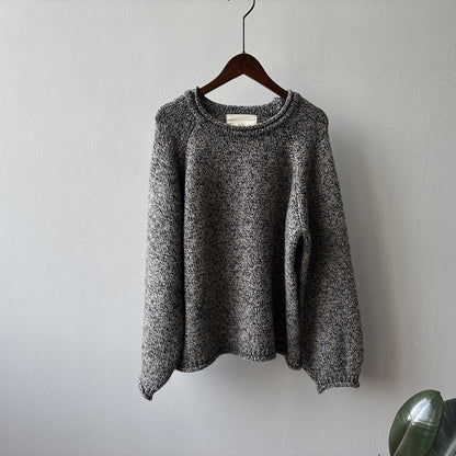 【Y276】實拍冬季軟糯慵懶保暖針織毛衣（棉羊毛10%)251106