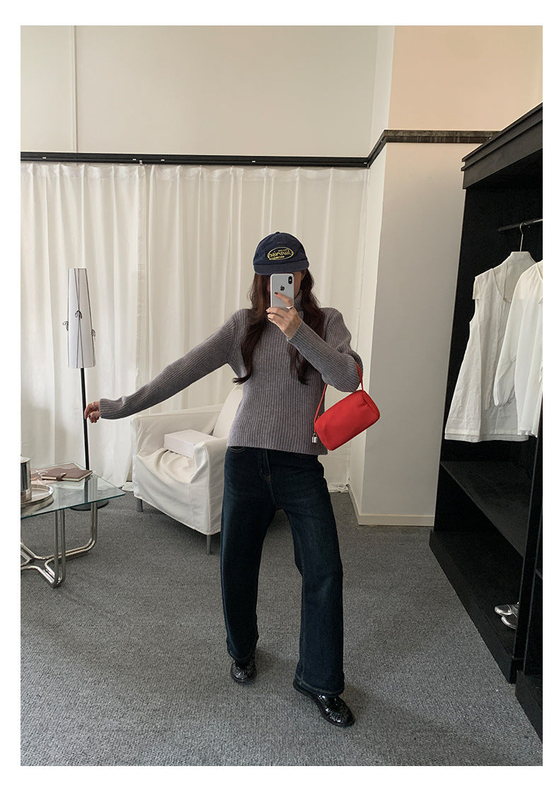 【H5483】實拍S~XL復古加厚水洗直筒牛仔褲251109