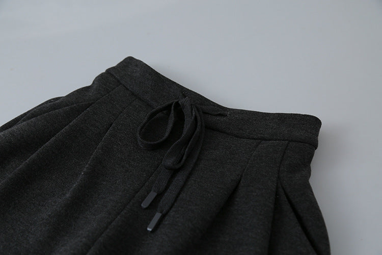 【LD11033】實拍冬季復古極簡寬鬆慵懶垂感彎刀褲251124