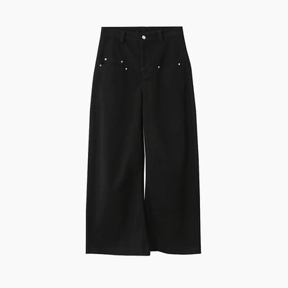 【LD3302】實拍S~XL秋冬顯瘦直筒毛呢休閒褲251103