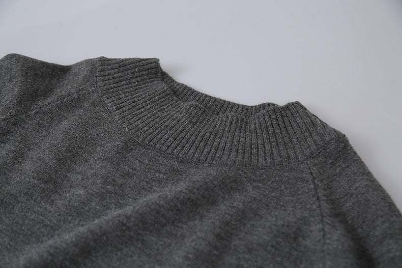 【LD11062】實拍慵懶高級感北極融針織毛衣（可拉一字肩）251209