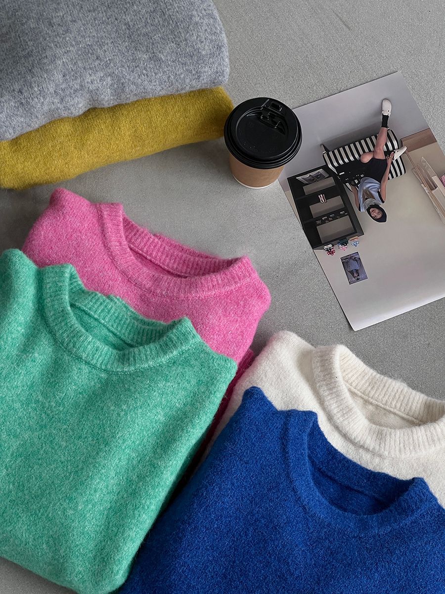 【cim5921】實拍冬季簡約保暖舒適針織毛衣（含羊毛5％）251114