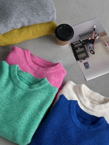 【cim5921】實拍冬季簡約保暖舒適針織毛衣（含羊毛5％）251114