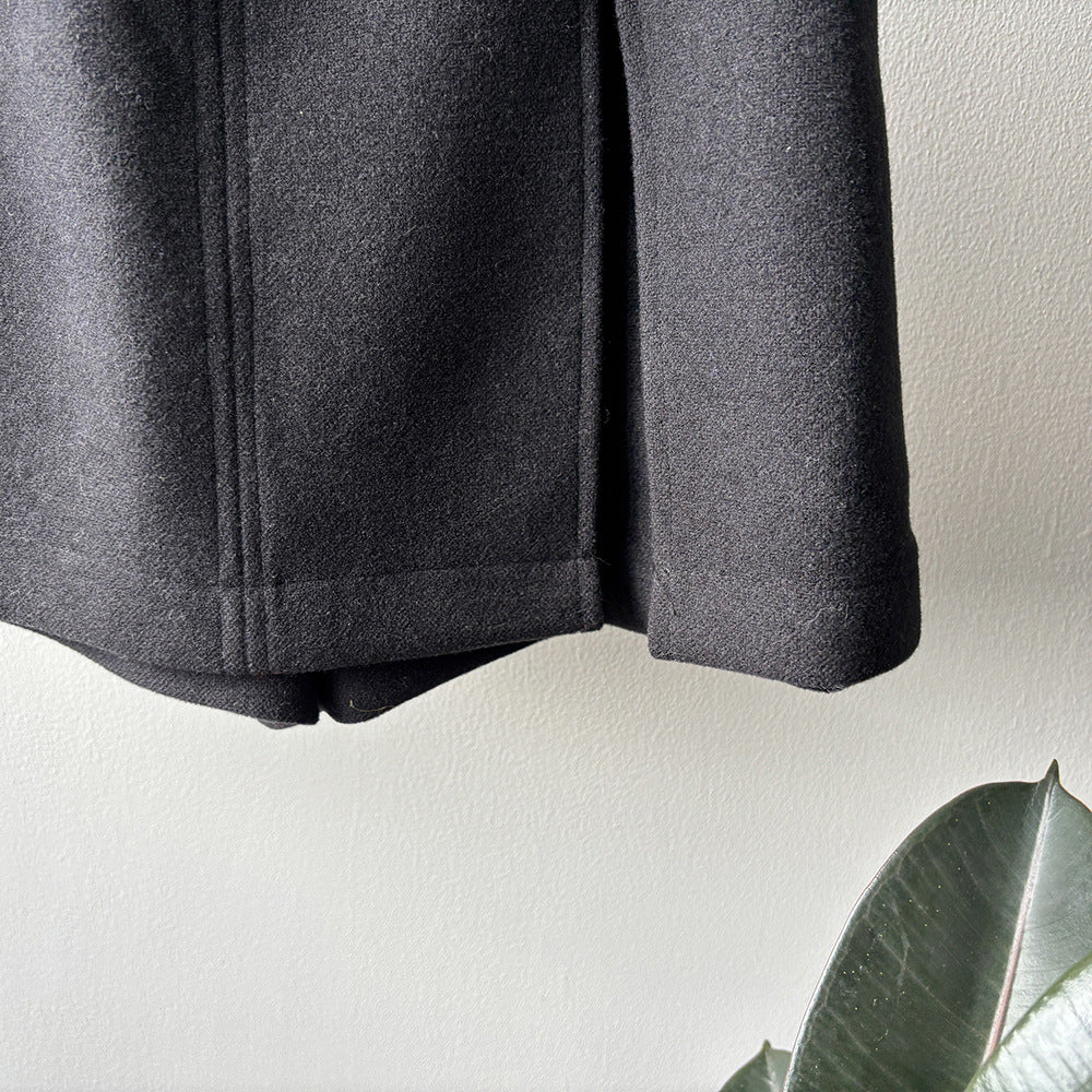 【Y82682】實拍冬季厚款毛呢高腰開叉裙褲 251106