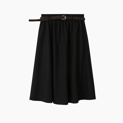 【LD11034】實拍毛呢超顯瘦保暖高腰大裙擺a字裙251124