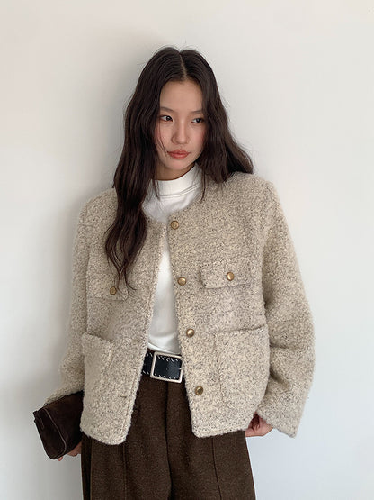 【LD11011】實拍S~XL設計感毛呢西裝闊腿褲251110