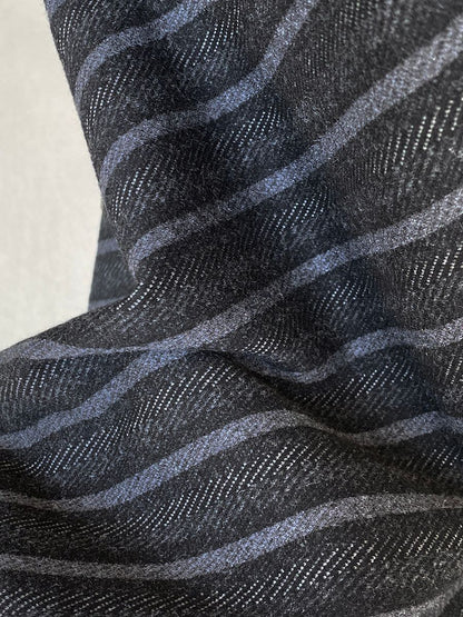 【cim2217】實拍時髦氣質斜紋高腰中長裙251030