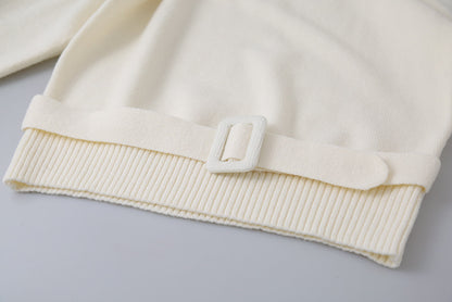 【LD11062】實拍慵懶高級感北極融針織毛衣（可拉一字肩）251209