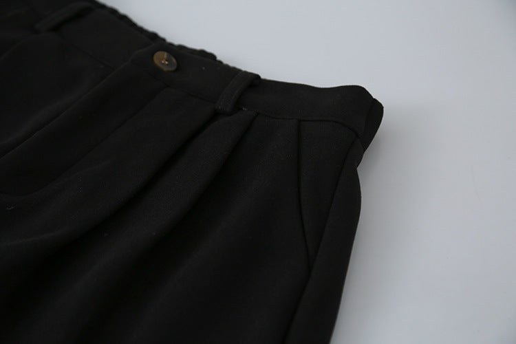 【LD11035】實拍S~L韓版寬鬆高腰毛呢加絨加厚九分褲251124