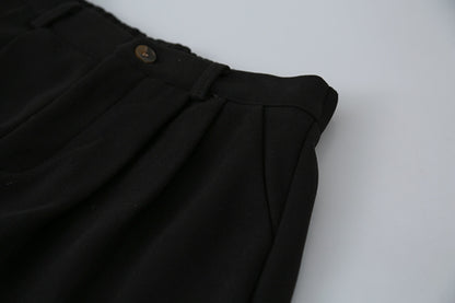 【LD11035】實拍S~L韓版寬鬆高腰毛呢加絨加厚九分褲251124