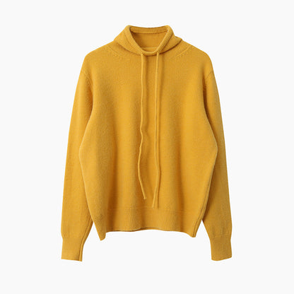 【LD3294】實拍慵懶復古立領羊駝絨針織衫251103