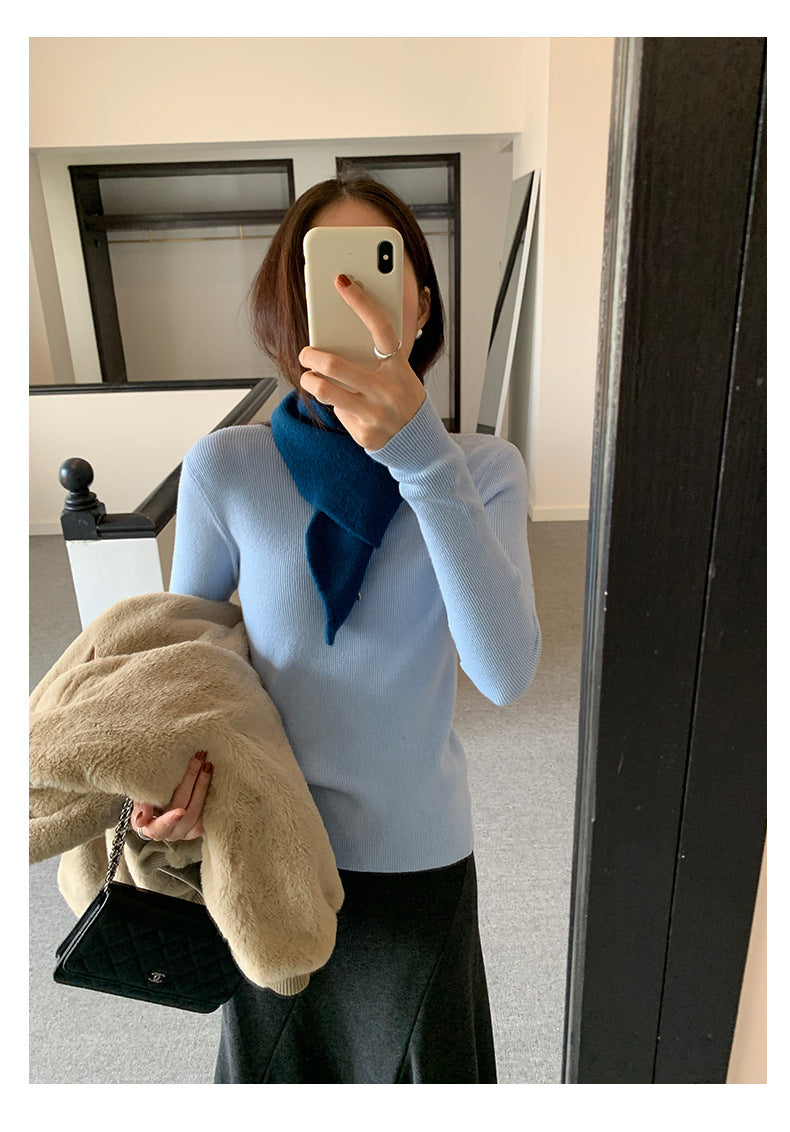 【H5525】實拍冬季7色高領毛織衫251125