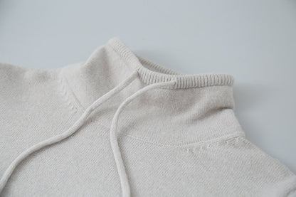 【LD3294】實拍慵懶復古立領羊駝絨針織衫251103