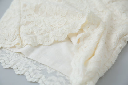 【LD3295】實拍法式喇叭袖加絨蕾絲衫251103