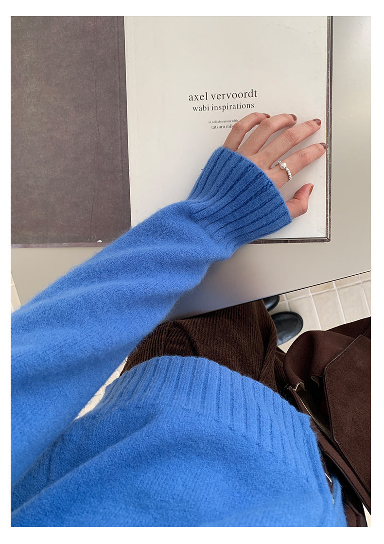 【H559】實拍個性雙拉鍊高領針織外套251021