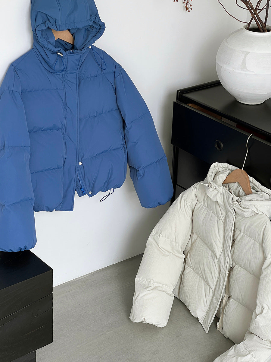 【cimz1728】實拍輕暖90％白鴨絨連帽羽絨外套251201