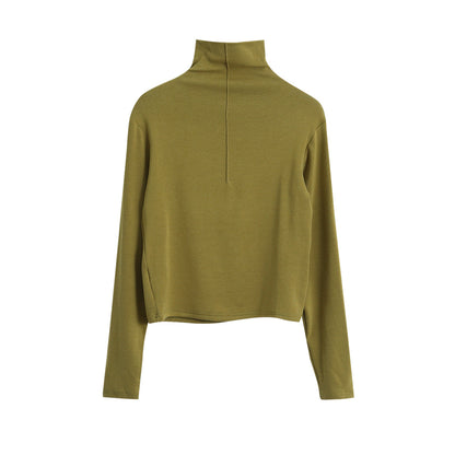 【LD11012】實拍加厚半高領6色打底長袖t恤251110