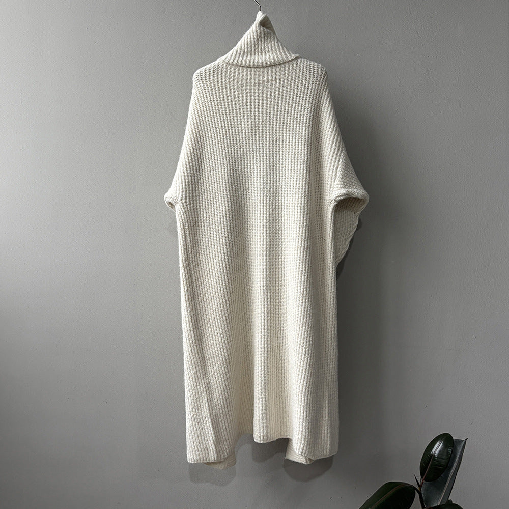 【Y913】實拍大翻領長針織大外套251106