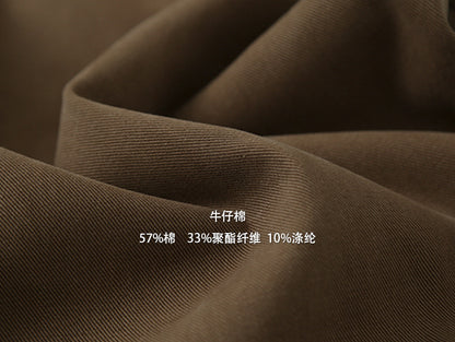 【LD11020】實拍S~XL加絨加厚復古水洗做舊彎刀闊腿牛仔褲251110