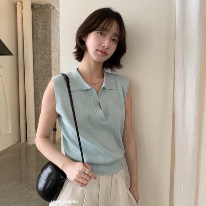 【LR01293】實拍imiss氣質百搭！33%羊毛無袖針織衫260305