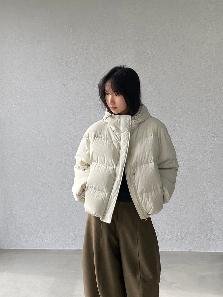 【cimz1728】實拍輕暖90％白鴨絨連帽羽絨外套251201