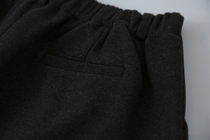 【LD11035】實拍S~L韓版寬鬆高腰毛呢加絨加厚九分褲251124