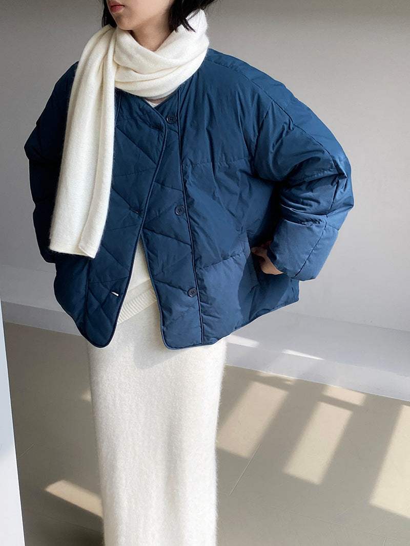 【cimz1010】實拍冬日温暖加厚90％白鴨絨羽絨外套大衣251128